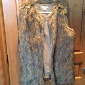 Faux fur vest